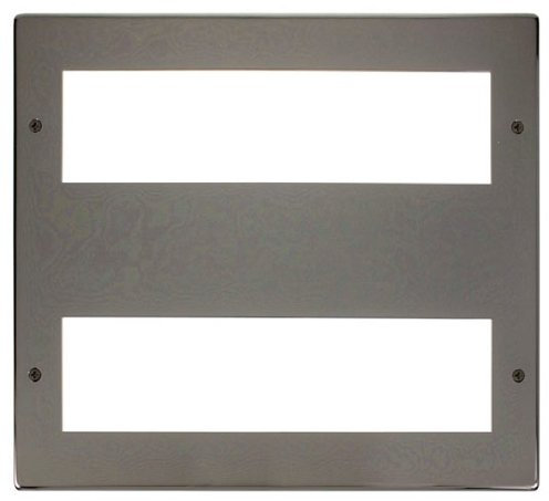 Click New Media 16 Module Front Plate - Black Nickel.