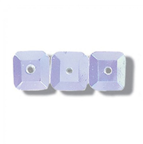 Impex Craft Factory Eckige Pailletten, 7 mm, zum Basteln, weiß-Iris (120pk)