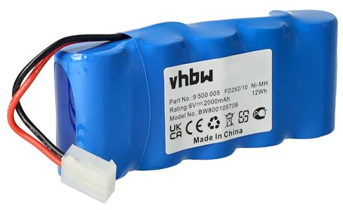 vhbw 1x Akku kompatibel mit Bosch Rollfix D861E | FDD087, D962E, D963P, FDD087D, D870E, 861E Werkzeug (2000 mAh, NiMH, 6 V)