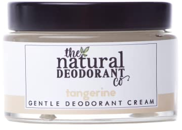 The Natural Deodorant Co, Sanfte Deodorant-Creme Tangerine 55g, Aluminiumfrei, Plastikfrei, Empfindliche Haut