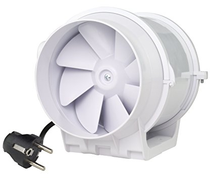 LABT Rohrventilator Rohrlüfter Zusatzlüfter Durchmesser 125 mm Absaug Ansaug Gebläse Industrie Zuluft Abluft Ventilation 2 Stufen