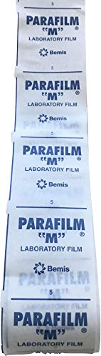 1, 2, 3 oder 5m Parafilm Verschlussband EXTRABREIT 100x5cm Meterware zum Verschließen Abkleben Isolieren Verschiedenster Flaschen oder Behälter (3 Meter)