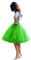 Babyonlinedress Femme Jupon Rétro Style année 50 Vintage en Tulle Audrey Hepburn Rockabilly Petticoat Tutu-18 Couleurs, Vert, Taille Unique