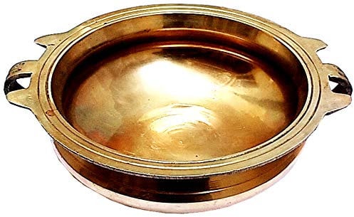 Purpledip Urli (Uruli, Varpu): Cuenco de agua de diseño vintage para velas o flores (11760)