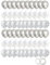 Palloncini per Matrimonio, 60 Pezzi Argento Bianco Metallizzati con Coriandoli, Decorazioni per Battesimo Compleanno Festa Anniversario (Argento)