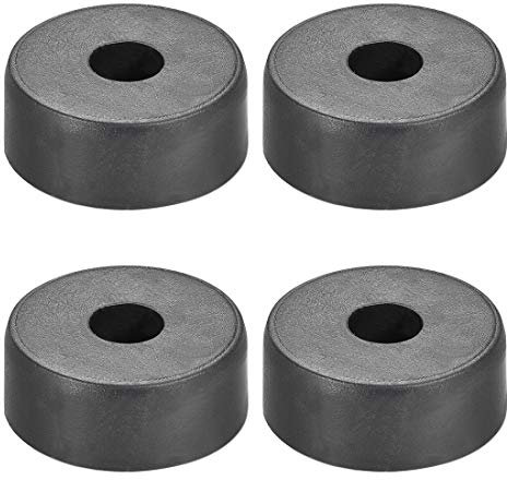 sourcing map 4 Pcs D37xH15mm Rubber Feet Anti-Vibration Base Pad Stand for Speaker Guitar Amplifier HiFi