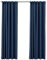 vidaXL 2X Vorhang Verdunkelung mit Haken Verdunkelungsvorhang Kräuselband Thermo Gardine Blickdicht Vorhänge Leinenoptik Blau 140x245cm