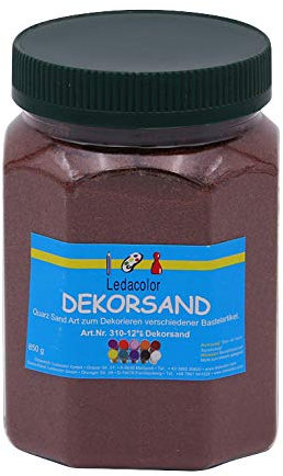 XL Dose Dekosand | Braun | Farbsand | Feine Körnung | Bastelsand | 850g | Wiederverschließbare Dose | Schadstofffrei
