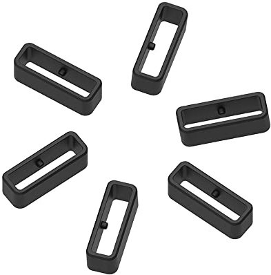 Ersatz Silikon Verschlussring für Amazfit Active Max/Balance 2/Balance/T-REX/GTR 4/GTR 3 pro/GTR 2 Band Keeper Verschluss Ring Für Amazfit Cheetah Pro/Bip 6/Bip 5 Unity Armband 6 Stück