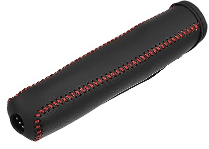 X AUTOHAUX Auto Innenraum Handbremse Abdeckung mit Rot Faden Ersatz