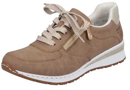 Rieker Damen 54420 Sneaker, beige, 39 EU