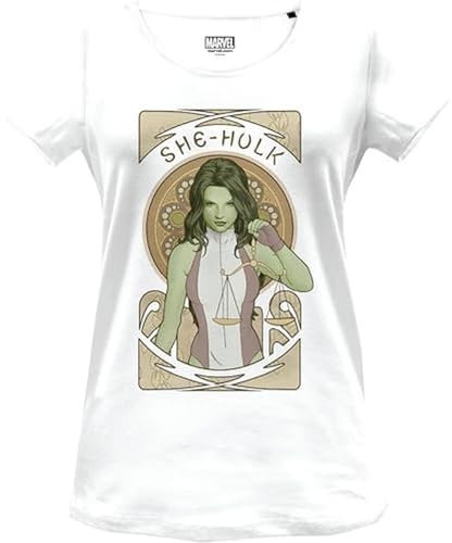 Marvel WOMARCOTS023 T-Shirt, Rose Pale, L Femme