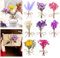 skytowards 8 Bündel Getrocknete Blumen Natürliche Trockenblumen Mini Gepresste Blumen Trockenblumenstrauß Gemischte Bunt Getrockneter Blumenstrauß 10CM Dry Flowers für DIY Basteln