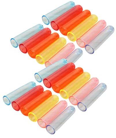 STOBOK 50 Stück Bleistift Kappe Bleistift Schutz Bleistift Verlängerung Kappe Bleistiftspitzenabdeckung Radiergummi-topper Bleistiftschild Bleistifterweiterung Ersetzen Zubehör Büro