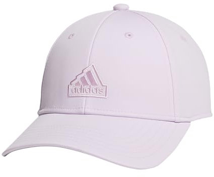 adidas Must Have Medium Crown Structured Adjustable Fit Strapback Hat Gorra de béisbol, Lavanda Helada/Gris/Blanco, Talla única Mujeres