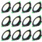 ALUSSO LED Einbaustrahler 230V Schwarz Dimmbar Flach 7W IP44 LED Spots 68mm Warmweiß Neutralweiß Kaltweiß Einbauspots für Badezimmer Küche Wohnzimmer, 12er Set