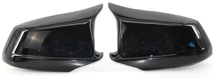 LECREA Spiegelgehäuse, für BMW F10 5-Series 2011-2013 Pre-LCI Außenspiegel, Spiegelkappe,Bright Black