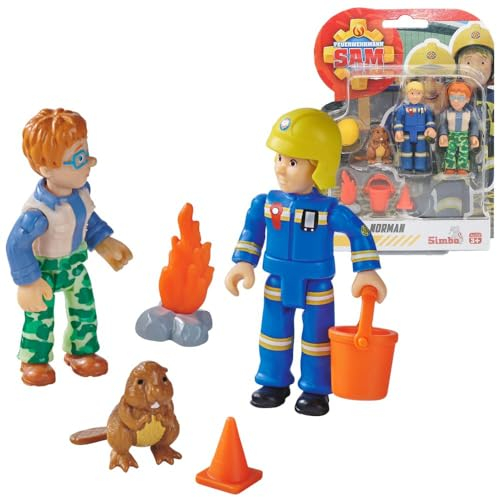 Sam Fireman Penny, Norman, Bieber | Spiel-Figuren Set | Feuerwehrmann Sam, 90130