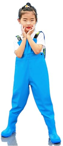 Wansiman Bambino Trampolieri per Torace,Waders con Stivali,Pantaloni Da Pesca,Scafandro,unisex,impermeabile,traspirante,per Caccia,Amanti Pesca Sportiva,Giardinaggio,Sport all'Aria Aperta