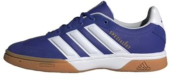 adidas Herren Spezial Indoor Shoes Sportliche Schuhe, Lucid Blue/Cloud White/Lucid Lemon, 48 EU