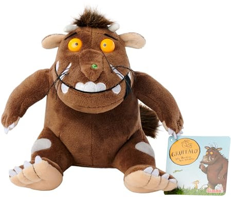 Simba Grüffelo Plüschtier 20 cm – weiches Kuscheltier für Babys ab 0 Monaten – hochwertiges Stofftier aus dem Grüffelo Buch – Babyspielzeug zum Kuscheln Jungen Mädchen Kleinkinder