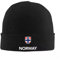 Beanies Hüte Norwegen Norwegische Flagge Unisex Wintermütze Slouchy Beanies Für Erwachsene Flaggenbeanie Herbst- Und Wintermützen Verdickende Warme Mütze Für Outdoor-Aktivitäten Schwarz Einhei