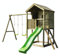 Kangui - Aire de jeux en bois avec cabane sur pilotis WAPITI - Balançoires, toboggan, cabane avec balcon