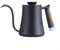 Dexterous Pouring Experience with this Stylish Gooseneck Coffee Kettle Made from Rust Resistant Steel (black)