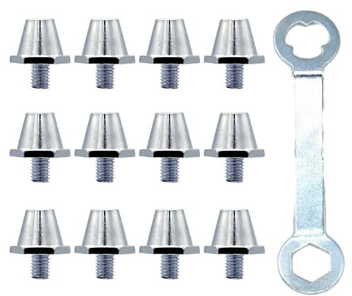 PEPWE 12 tacos para botas de fútbol, tacos de aluminio para botas de fútbol