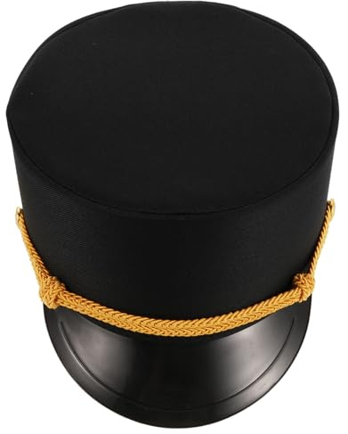 Lokführermütze Schwarze für Herren, und Damen Kinder | Klassisches Retro Design, Stoffausführung mit Sorgfältigen Nähten, für Eisenbahn Kostüme und Technik Verkleidungen