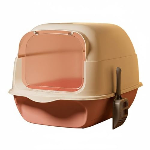 predolo Lettiera Chiusa per Gatti Anti-Odore Toilette per Gatti con Coperchio Antiodore Cassetta Igienica con Coperchio per Gattini, Rosa