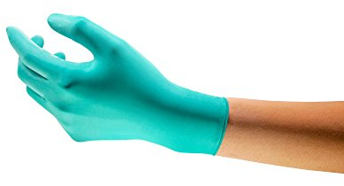 Ansell TouchNTuff 92-500 Gants Jetables en Nitrile, Poudrés, Haute Protection Chimique et Mécanique, Contact Alimentaire, Sécurité Industrielle, Sans Latex, Vert, Taille M (100 Gants)