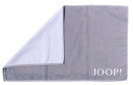 Joop! Badematten Classic Doubleface 1600 Silber-weiß - 76 50x80 cm