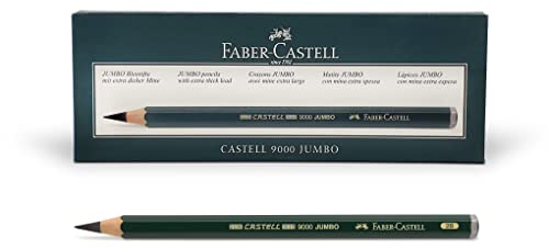 FABER-CASTELL 119302 - Bleistift Castell 9000 Jumbo, Härtegrad 2B