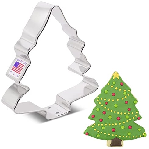 Ann Clark Cookie Cutters Cortador de galletas árbol de Navidad - 13 cm - Acero fabricado en EE. UU.