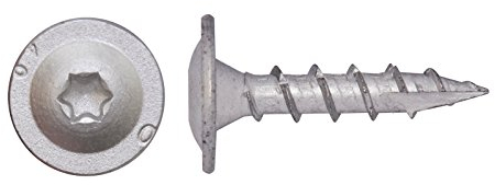 PARCO Pfostenschrauben, Holzschrauben, Pfostenverbinderschrauben, Tellerkopfschraube 8,0 x 50mm, 100 Stück, TX40, Silverline