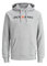 JACK & JONES Herren Hoodie Kapuzensweatshirt JJ Ecorp Old Logo Sweat Hood, Farbe:Grau, Artikel:- Light Grey Melange, Größe:L