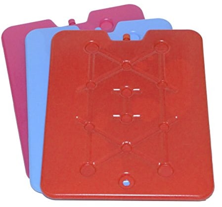 2 Stück Kühlakku extra flach und Gross Kühlelemente für die Kühltasche oder Kühlbox wiederverwendbar Getränke Box(2 St. x 33x25x1cm)