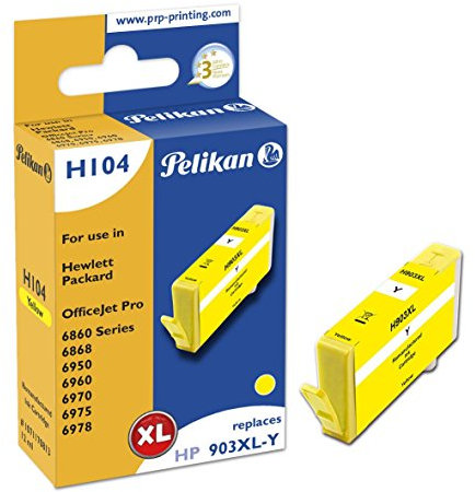 Pelikan H104 Gelb Remanufactured Tintenpatronen Pack of 1
