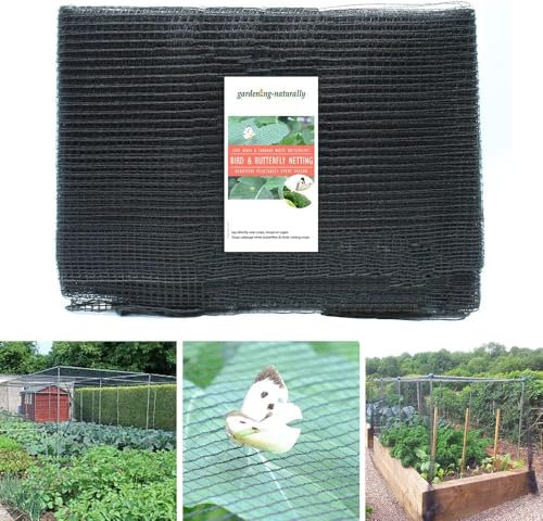 Heavy Duty Soft Flexible Butterfly Brassica Crop Protection Netting Insect Garden Mesh Netting 5mm x 7mm - Many (8m x 10)