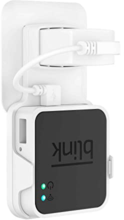 Cozycase Wandhalterung für Blink Sync Modul Halterung Schutzhülle Ständer Router Guard mit Ladekabel kompatibel Blink XT außenbereich und Innenbereich (Weiß)