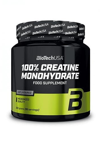 BioTechUSA 100% Creatina Monohidrato Micronizada en polvo, 300 gr Sabor Neutro