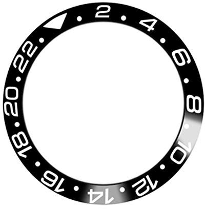 SHEAWA Anillo de reloj de cerámica de repuesto para relojes Rolex GMT de 40 mm (3)
