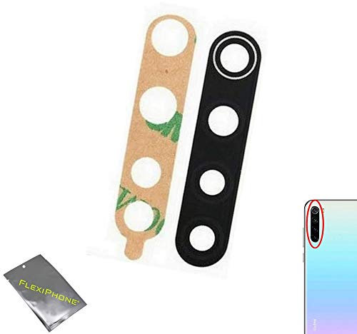FLEXIPHONE Lentille en Verre Compatible Xiaomi Redmi Note 8 et Redmi Note 8T pour Caméra Arrière Appareil Photo avec Adhésif pré-installé - Qualité Originale