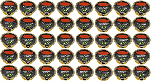 40 unidades Monodosis en tarrina de 10 ml (Aceite o Vinagre) (40 unidades Aceite de oliva Virgen extra)