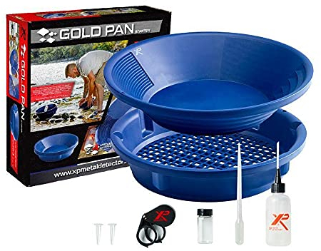 XP GOLD PAN STARTER KIT - Kit per la ricerca dell’oro nei corsi d’acqua - DETECTORE DI METALE PER LA RICERCA DELL’ORO - Principianti, appassionati all'aria aperta, cercatori d'oro