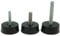 5 Pack Rubber Base Adjustable Feet, Threaded Feet for Chairs, Furniture & Appliances, Shock Dampening, Anti-Slip Feet, Screw in Feet (M8 x 50mm)