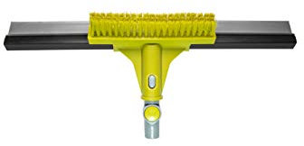 DOCAZOO Telescopic Pole for Cleaning - Window Cleaning Kit, Ceiling Cleaning, Feather Duster, Snow Removal, Window Squeegee, High Reach Indoor & Outdoor Kit - (Head Only - 18 Squeegee Floor Brush)