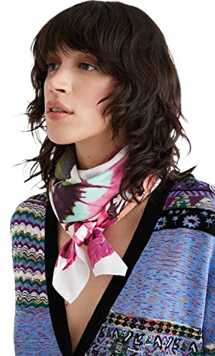 Desigual Damen Fou_flores Lacroix Maxi Ca Mode Schal, Rot, U EU