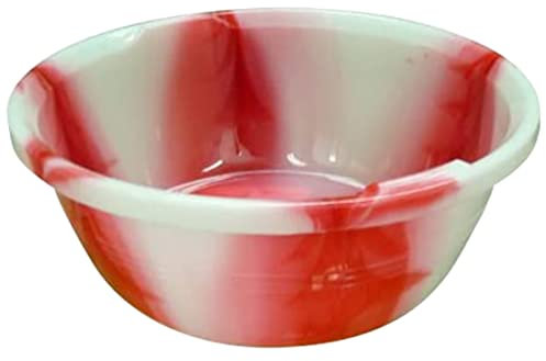 Tie-dye Design Multipurpose Circular Round Plastic Washing Up Bowl Basin Tub Kitchen (Red) (20 INCH)